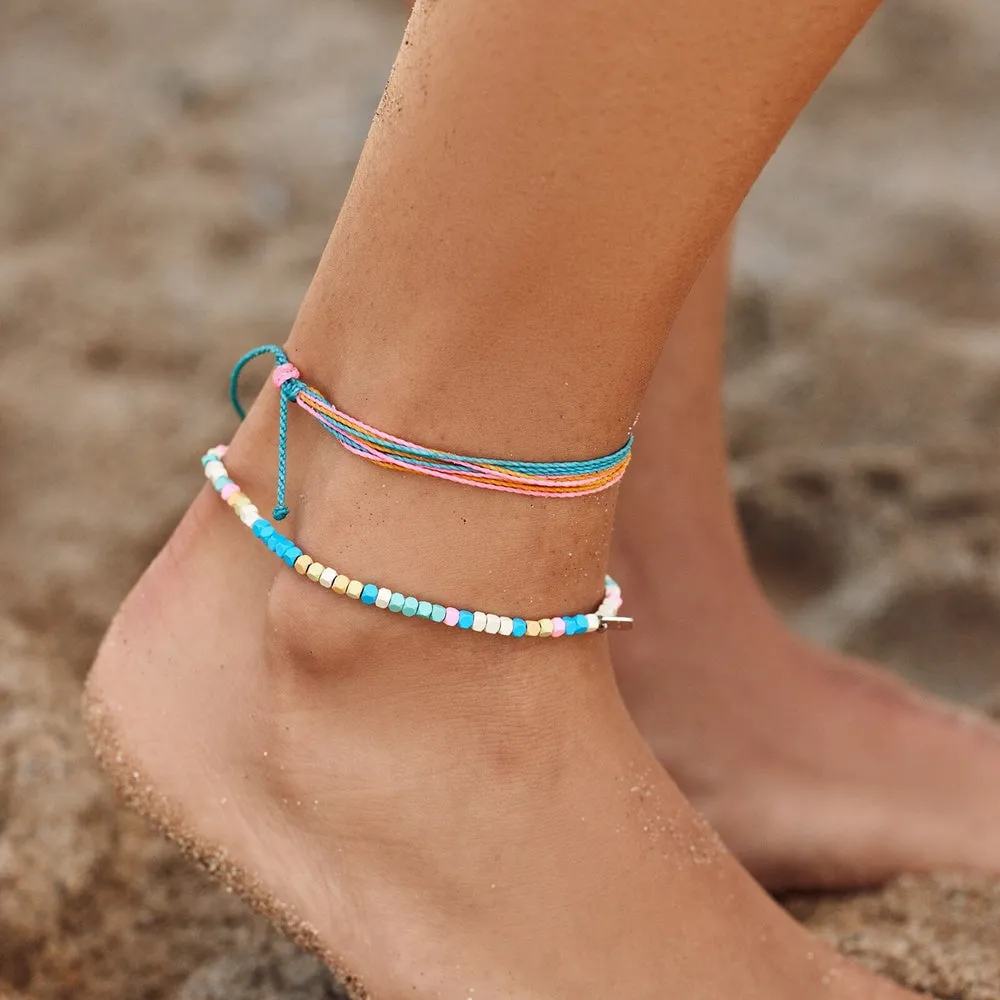 PURA VIDA BAHAMA BEAD STRETCH ANKLET